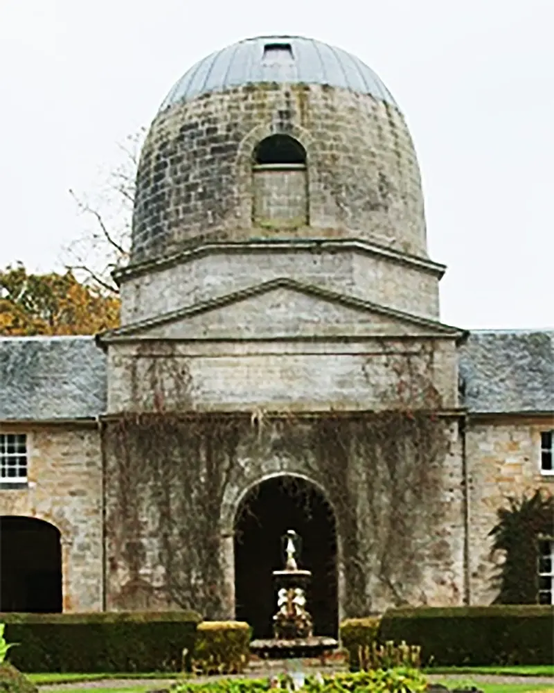 Color photograph of the replica of Arthur's O'on at Penicuik House, Midlothian.